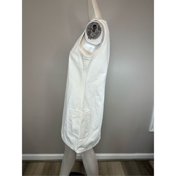 FRAME Trapunto denim mini dress Size L $328 - Picture 6 of 10